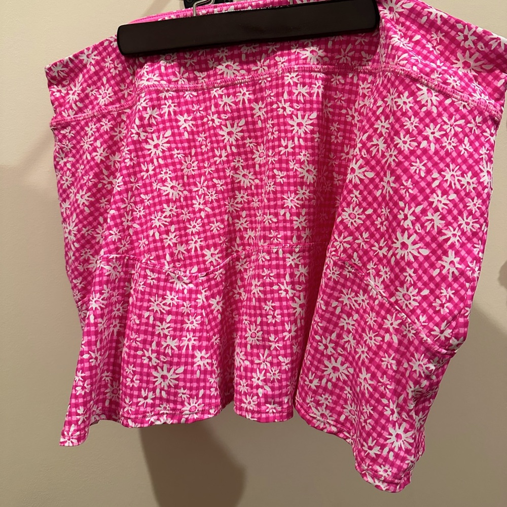 Lilly Pulitzer Pink and White Skort NWOT XL